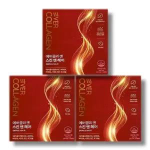 [건강나라] 에버콜라겐 스킨앤헤어 20ml 28포 3박스