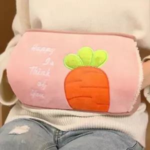 MZ복대형 보온 물주머니(800ml)핑크당근 찜질팩 온수팩