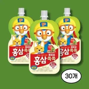 [팔도] 뽀로로 홍삼쏙쏙 사과매실 100ml 10개, 3박스