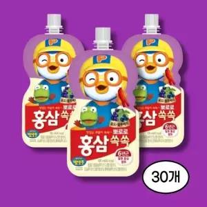 [팔도] 뽀로로 홍삼쏙쏙 포도블루베리 100ml 10개, 3박스