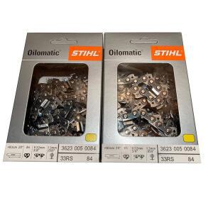 STIHL 33RS 84 2PK 050 게이지 0084 슈퍼 63 25인치 링크 84 005 프로페셔널 드라이브 5CM 래피드 체인 3623