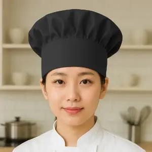 ( )퓨어셰프 주방모자 위생 제빵 조리모자 블랙