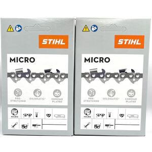 STIHL 40 6CM 16인치 PICCO 마이크로 드라이브 OILOMATIC 9CM 체인 1CM 피치 55 8인치 2개 링크 체인톱 61PMM355 미니 게이지 04인치
