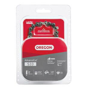 OREGON S33 어드밴스컷 20 CM 인치 그레이 썬조 체인톱 시카고 어스와이드 체인 그린웍스