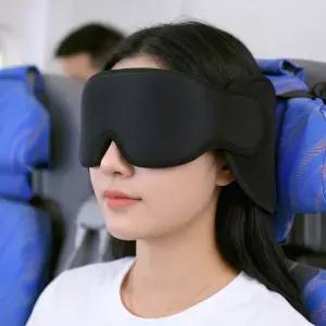 편한생활연구소 목 고정되는 수면안대 숙면 눈가리개 목베게 수면용 기내용 비행기 꿀잠 쿠션