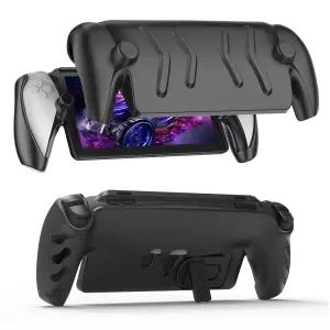 JOYTORN 풀 보호 케이스 커버 PlayStation 포털 리모컨 플레이어와 호환 전면 쉘 분리형 PS5 프로스팅