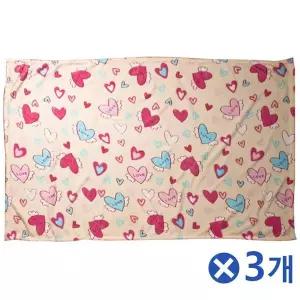 TBZ 팬시 엔젤하트 무릎담요-아이보리x3개 고급무릎담요