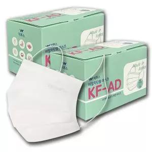 익투스 마스크 KFAD인증 KF80필터 사용 덴탈형 화이트