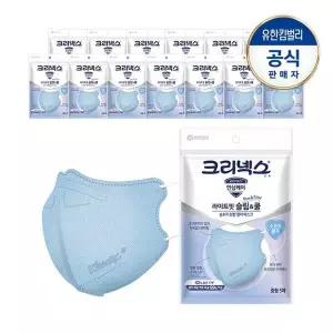 크리넥스 라이트핏 쿨마스크 중형 5개입X14개_블루