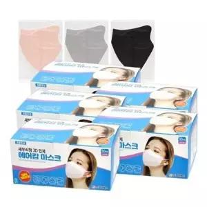 고품질 3D 컬러 마스크 입체 호흡 편한 가연성 검정마스크 김서림...