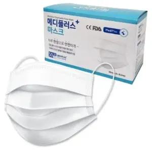 고품질 메디플러스 3중덴탈 마스크 대형 흰색 미새먼지 자외선미...