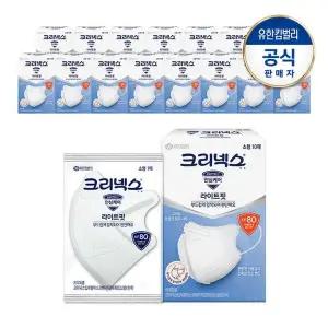 크리넥스 KF80 라이트핏 마스크 소형 10개입X16개