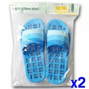 미끄럼방지 N1H0C0M0 삼색 욕실화 x2개 화장실실내화 욕실신발