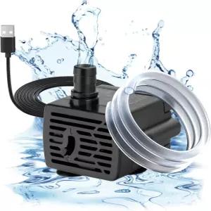 어항용 다투 DC 5V USB 워터 펌프 튜브 장착 및 유량 조절 기능 포함 3W 미니 잠수식 반려동물 분수 수족관