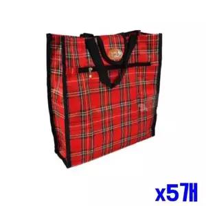 고급 A2N0I9O9 나일론 원단 시장 가방 소 x5개 마트가방 장보기