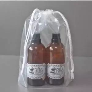 비닐복주머니 M8F9B9B7 25x30+5cm 투명양줄조리개 1개-100장