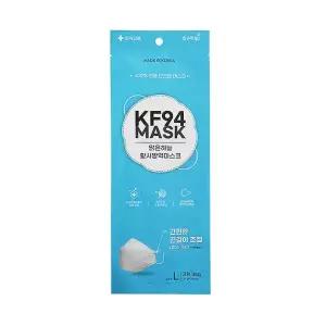 한셀 맑은하늘 황사방역 마스크KF94 L 대 끈조절 50개