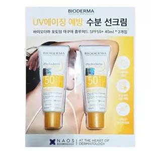 [셀러허브]바이오더마 포토덤 아쿠아 플루이드 SPF50+ 40ml+40ml 수분 선크림 x3SET (AD) (S33561966)