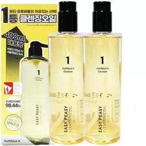 [셀러허브]넘버즈인 클렌징오일 1번 말끔순삭 400ml+400ml 대용량 더블기획 x3SET (AD) (S33561894)