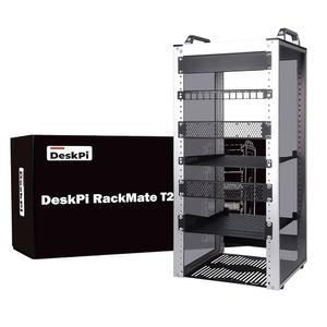 GEEEKPI 12U 서버 캐비닛 네트워크 서버 4CM 오디오 26CM 25인치 비디오 25 RACKMATE 10 랙마운트 장비용 10인치 깊이 T2 DESKPI