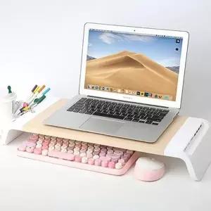 MZUSB 4개 포트지원 모니터받침대 컵홀더기능 화이트