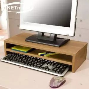 MZ넷메이트 모니터 받침대 모니터 거치대 선반 2단 엔틱