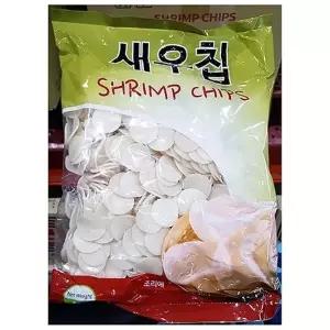 MZ새우칩 푸드올 1kg 마른 안주 호프집 메뉴 과자