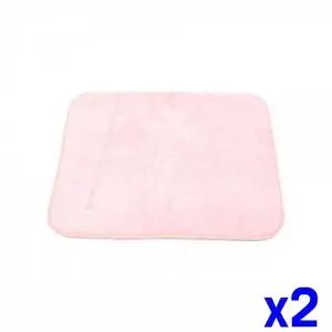 WL 극세사 양면 발매트 대 52x40cm x2개 화장실매트 러그 WFLR3GI