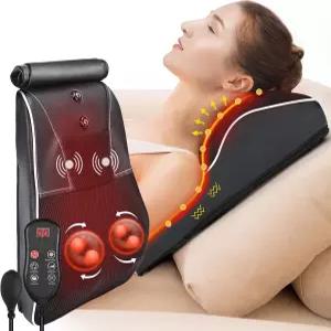 히츠스카이 시아츠 넥 앤 백 마사지기 를 위한 허리 어깨 다리 엄마 아빠 여자를 선물 블랙