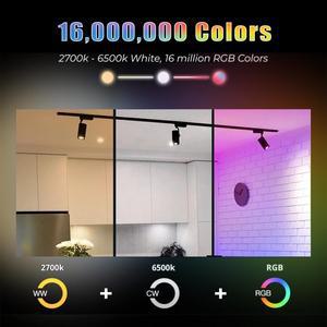 Tuya WiFi/블루투스 GU10 스마트 LED 전구 디밍이 가능한 램프 라이프 앱 제어 스포트라이트 Alexa Google