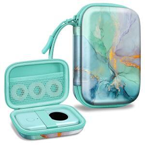 FINTIE PHOMEMO D30 D35 NELKO P21 E10 라벨 JADENS SUPVAN 메이커 충격 S001과 커버 ORGSTA 마블 D11 하드 호환되는 케이스 NIIMBOT 방지 프린터 D110 에메랄드 휴대용