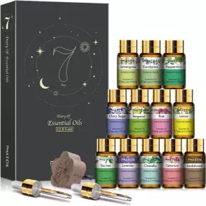 PHATOIL 에센셜 오일 세트 12x5ml 선물 디퓨저용 100 천연 순수 DIY 캔들 비누 만들기
