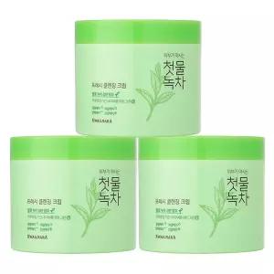 과일나라 첫물녹차 프레시 클렌징크림 300ml 3개