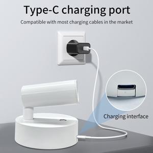 마그네틱 LED 벽 램프 USB 충전식 터치 스위치 조명 스포트라이트 무선 디밍이 가능한 침실 머리맡 독서