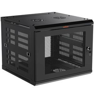 ECHOGEAR 9U 네트워크 밀폐형 마운트 키트 사전 AV 포함 2개 깊이 장착 맞는 하드웨어 도어 모든 가능한 600MM 선반 잠금 장비에 1U