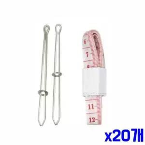 WL 재봉 작업 고무줄 끼우개 허리줄자 세트 x20개 홈수예 WFLR0MG