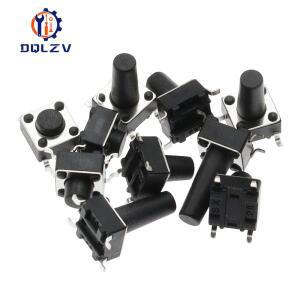 20/50PCS SMD 스위치 6*6*4.3mm 5/6/7/8/9/10/11/12/13/14/17 6X6 4Pin 촉각 택트 푸시 버튼 마이크로 셀