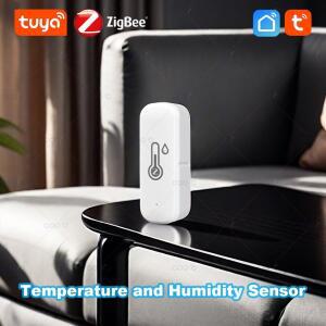 Tuya Zigbee 온도 습도 센서 스마트 홈 실내 앱 모니터링은 Smart Life Zigbee2mqtt와 함께 작동합니다.