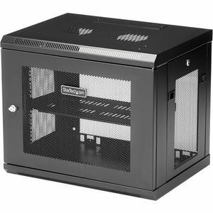 STARTECH COM 2포스트 9U 마운트 네트워크 데이터 1U 3CM 48 캐비닛 장비용 배송 조립 선반 벽걸이 IT 서버 컴퓨터 19인치 완전 키트