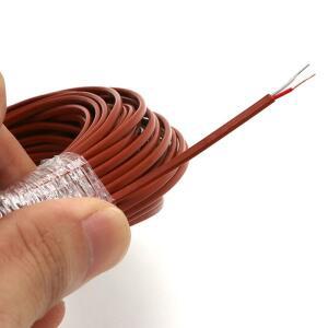 10M K J T 유형 열전대 와이어 2 코어 고온 측정 보상 케이블 PTFE 절연 전자 라인