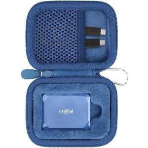 AENLLOSI CRUCIAL X10 X9 PRO 1TB 2TB 케이스만 케이스 외장 8TB 하드 솔리드 케이블 블루 SSD USB 오거나이저 휴대용 해당 스테이트 드라이브 4TB