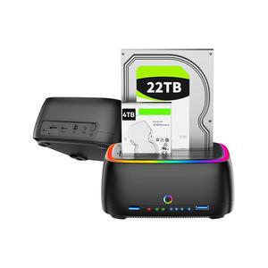 DUAL BAY 하드 드라이브 복제기 클로너 SD HDD 지원 5인치 드라이브용 카드 TO 리더기가 도킹 II 도크 스테이션 III 외장 있는 SSD 20TB SATA TF USB 허브