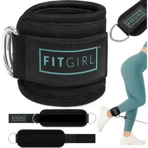FITGIRL 케이블 기계용 발목 스트랩 운동 엉덩이 외전근 부속품 킥백 연장 패딩 위한 다리 체육관을 가정 둔근 프리미엄 기계를 편안함