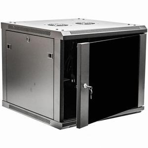 NAVEPOINT 9U 디럭스 IT 마운트 캐비닛 도어 19인치 24인치 블랙 3CM 인클로저 포함 48 61CM 네트워크 잠금 유리 서버