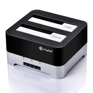클론 도크 HDD 복제기 디스크 드라이브 베이 클로너 스테이션 듀얼 HDD용 12TB 도킹 USB SSD 도킹 5인치 포함 SATA 리더 하드 또는