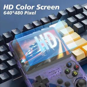 ARKOS R36S 레트로 휴대용 게임 콘솔 리눅스 시스템 3.5인치 IPS 스크린 비디오 플레이어 64GB/128GB