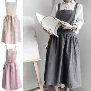 앞치마 에이프릴 꽃가게 원피스형 하늘하늘 어린이집