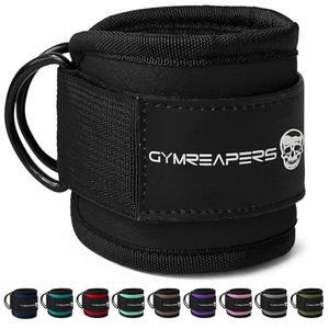GYMREAPERS 케이블 머신 킥백 둔근 운동 하체 위한 패딩이 조절 발목 스트랩 네오프렌 다리 운동을 있는 가능한