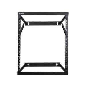 NAVEPOINT 8U 12U 22U 높이 확장 48 표준 깊이 서버 장비용 5인치 포스트 조절 IT 44 5CM 블랙 19인치 3CM 가능한 마운트 17