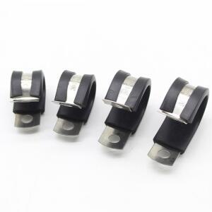 직각클램프 개몫 6MM55MM 304 스틸 고무 라이닝 MIKALOR 파이프 클립 호스 케이블 클램프